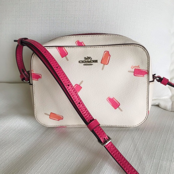 Coach Handbags - Coach Mini Camera Crossbody Bag With Popsicle Print